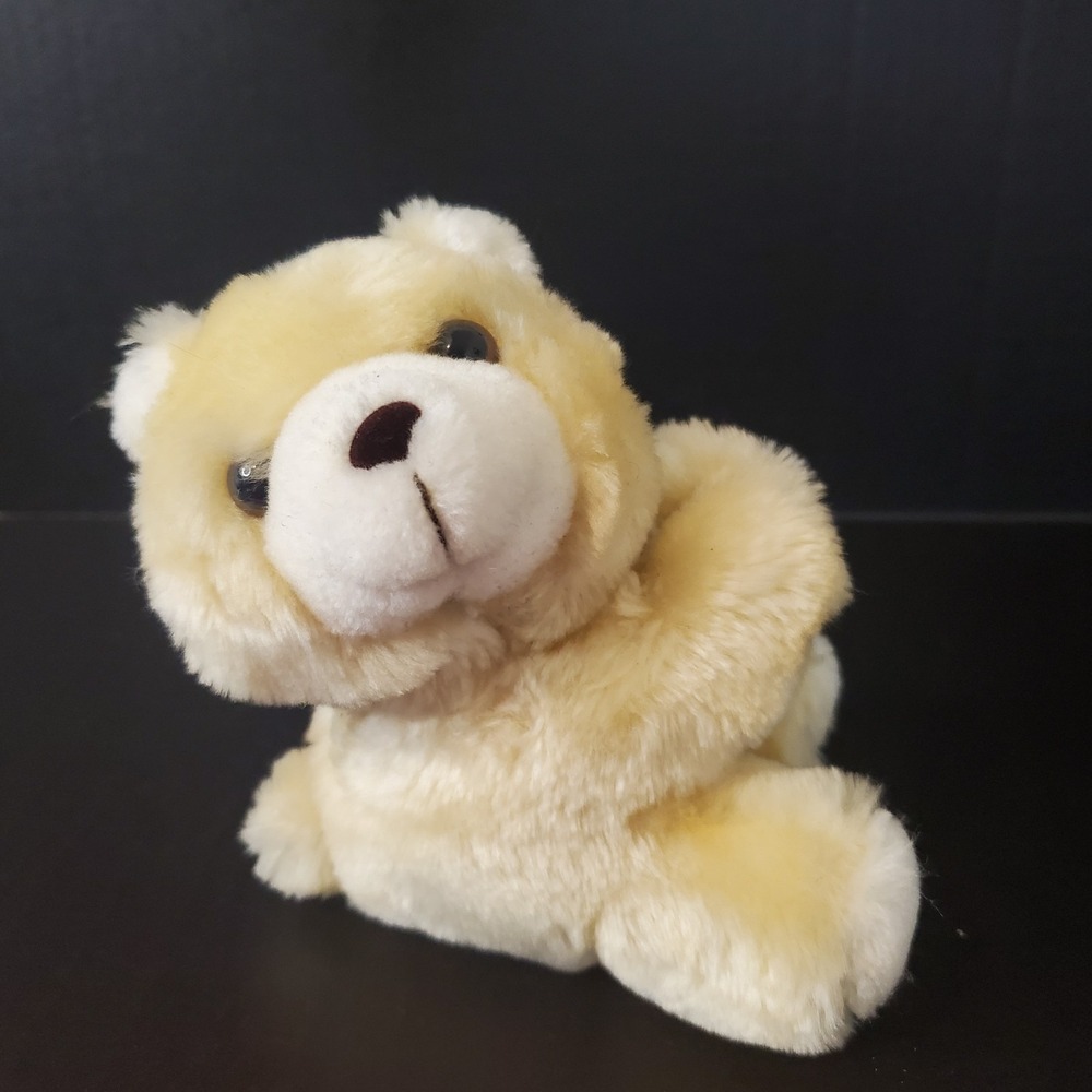 FTD Mini Plush Tan Beige Teddy Bear Stuffed Animal 5.5" Vintage